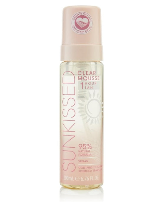 Sunkissed 1 Hour Tan Clear Mousse 200ml - Ocean Edition