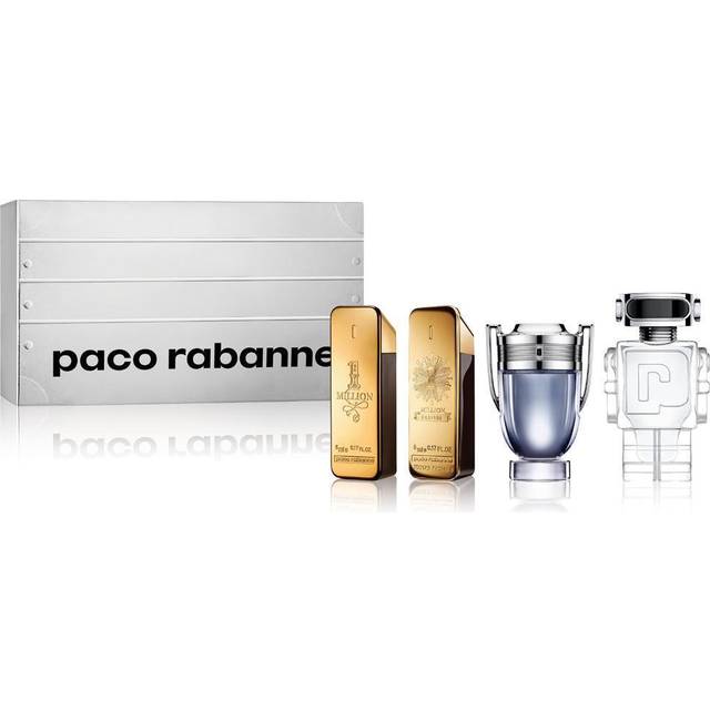 Paco Rabanne Miniatures For Him Gift Set 5ml 1 Million EDT + 5ml 1 Million Parfum EDP + 5ml Invictus EDT + 5ml Phantom EDT