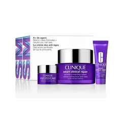 Clinique Smart A+ De-agers Gift Set 50ml Smart Clinical Repair Wrinkle Correcting Cream + 10ml Serum + 5ml Eye Cream