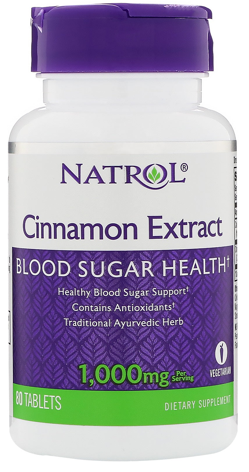 Cinnamon Extract, 1000mg - 80 tabs