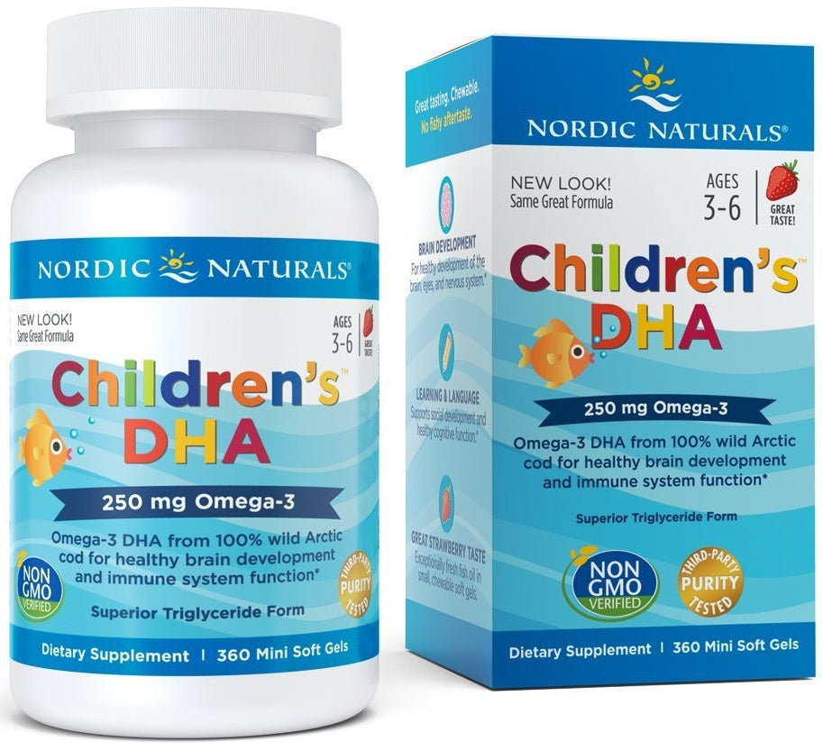 Children's DHA, 250mg Omega-3 Strawberry - 360 mini softgels