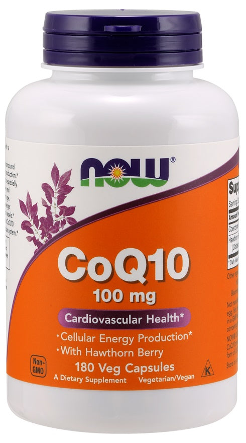 CoQ10 with Hawthorn Berry, 100mg - 180 vcaps