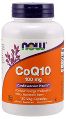 CoQ10 with Hawthorn Berry, 100mg - 180 vcaps