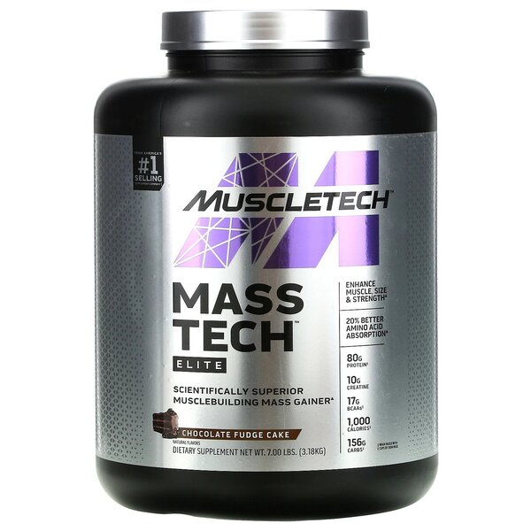 Mass-Tech Elite, Chocolate Fudge Cake - 3180g