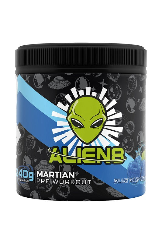 Martian Pre-Workout, Blue Raspberry - 240g