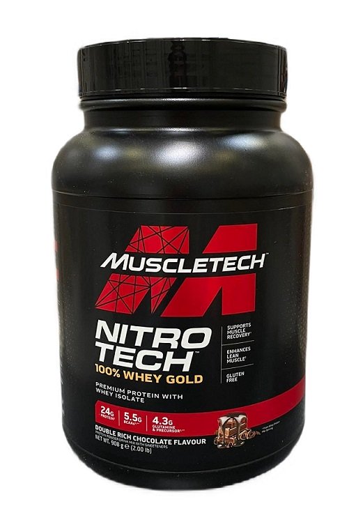 Nitro-Tech 100% Whey Gold, Double Rich Chocolate (EAN 631656260083) - 908g