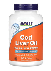 Cod Liver Oil, 1000mg Extra Strength - 180 softgels