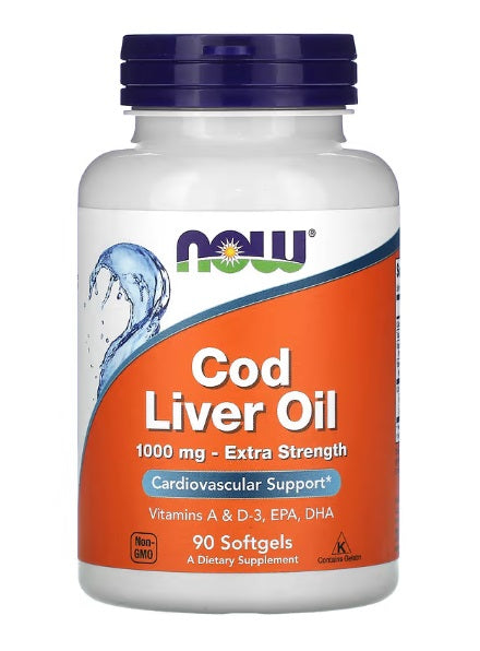 Cod Liver Oil, 1000mg Extra Strength - 90 softgels