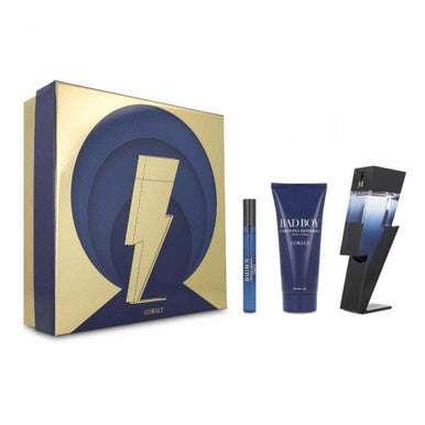 Carolina Herrera Bad Boy Cobalt Gift Set 100ml EDP + 100ml Shower Gel + 10ml EDP