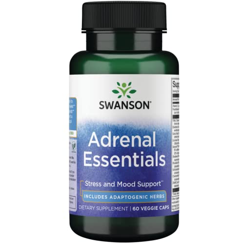 Swanson Adrenal Essentials 60 Veg Capsules