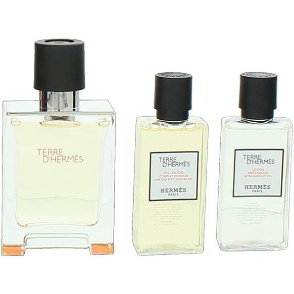 Hermès Terre d'Hermès Gift Set 50ml EDT + 40ml Shower Gel + 40ml Aftershave Lotion