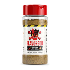 Ghost Pepper Seasoning Mix by Flavor God - Premium All Natural & Healthy Spice Blend for Grilling Chicken, Beef, Seafood, Vegetables, Eggs, Salad, Tacos, & Pizza - Kosher, Gluten-Free