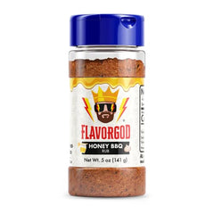 Flavor God Seasonings, Gluten Free, Low Sodium, Paleo, Vegan, Honey BBQ Seasoning, 5 oz