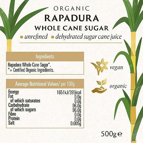 BIONA Organic Rapadura/Sucanat Wholecane Sugar 500g