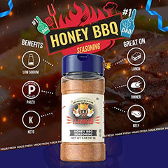 Flavor God Seasonings, Gluten Free, Low Sodium, Paleo, Vegan, Honey BBQ Seasoning, 5 oz