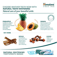 Himalaya Active White Fresh Gel Herbal Toothpaste, Teeth Whiter, Long-Lasting Fresh Breath, 75 ml