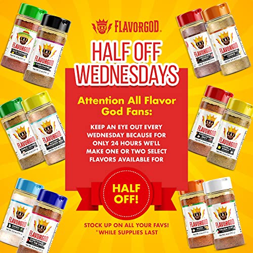 Everything But The Salt Seasoning Mix by Flavor God - Premium All Natural & Healthy Spice Blend for Chicken, Tacos, Salads & Pastas - Kosher, Low Sodium, Dairy-Free, Vegan & Keto Friendly