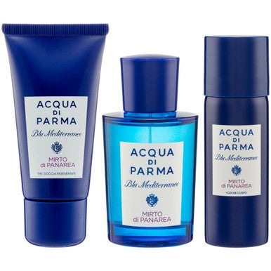 Acqua di Parma Blu Mediterraneo Mirto di Panarea Gift Set 75ml EDT + 40ml Shower Gel + 50ml Body Lotion