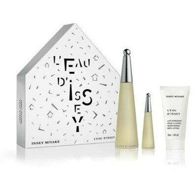 Issey Miyake L'eau d'Issey Gift Set 100ml EDT + 50ml Body Lotion + 10ml Purse Spray