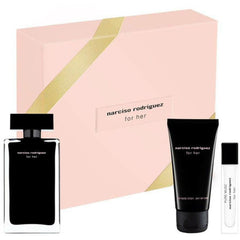 Narciso Rodriguez for Her Gift Set 100ml EDT + 50ml Body Lotion +10ml EDT