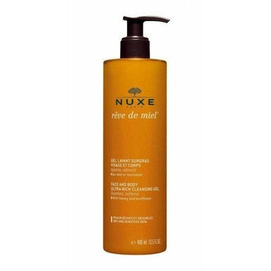 Nuxe Reve de Miel Face and Body Ultra-Rich Cleansing Gel 400ml - Dry-Sensitive Skin