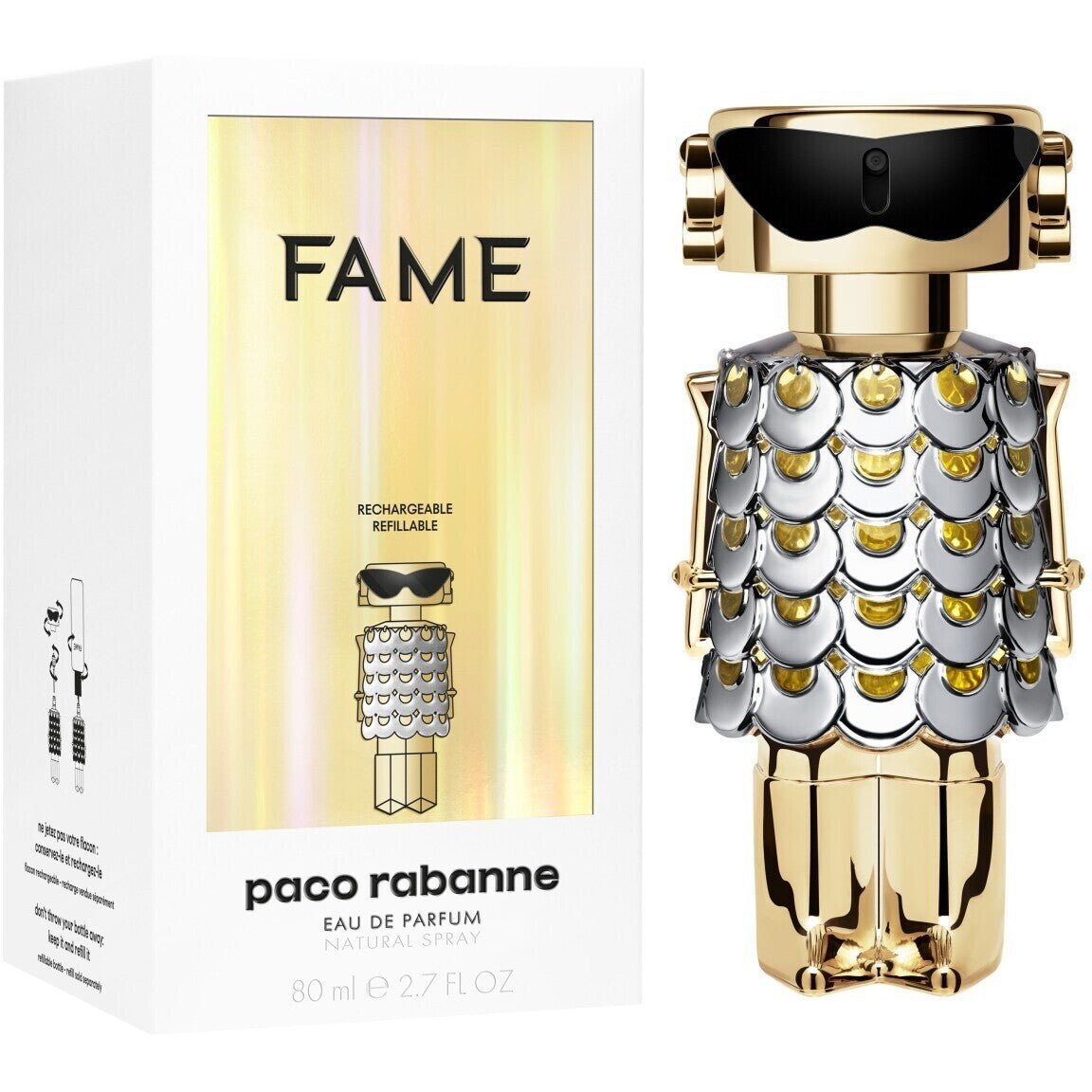 Paco Rabanne Fame Eau de Parfum 80ml Refillable Spray