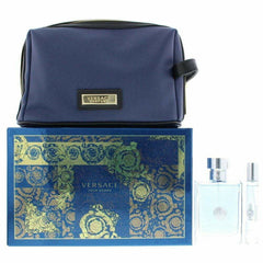 Versace pour Homme Gift Set 100ml EDT + 10ml EDT + Toiletry Bag